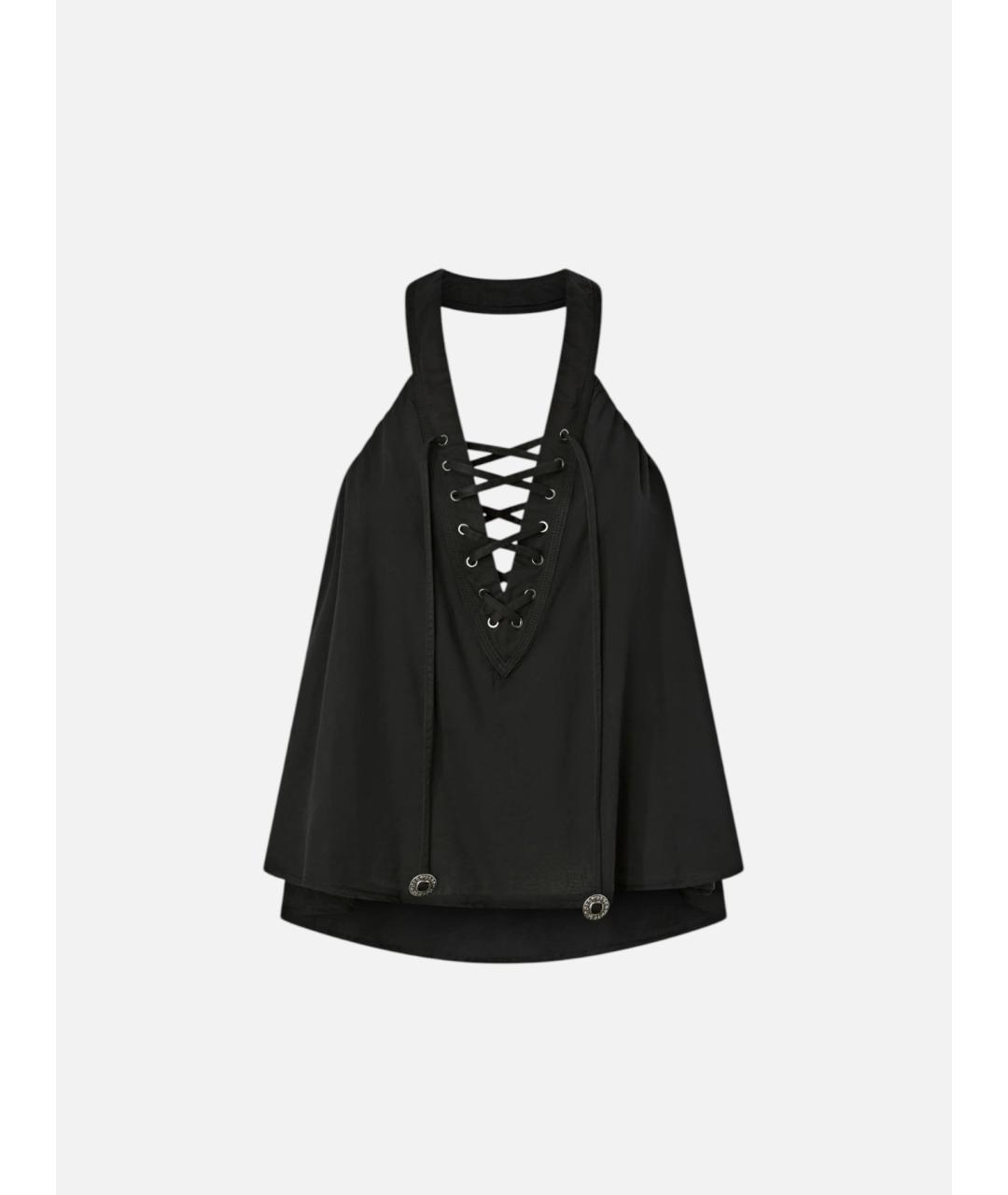 PINKO Черная хлопковая блузы, фото 3