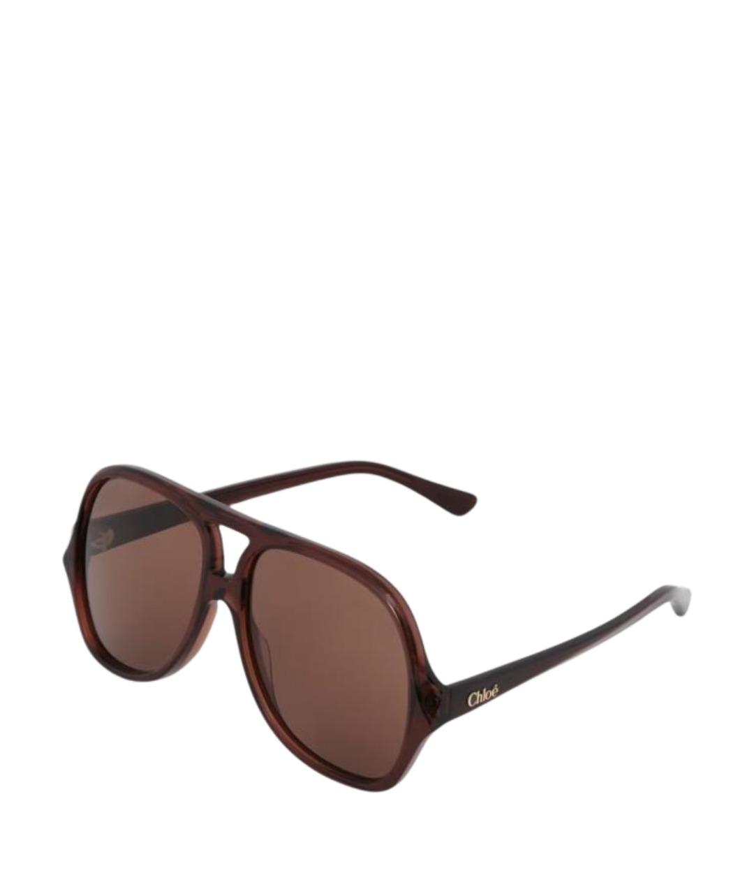 CHLOE Коричневые солнцезащитные очки, фото 2