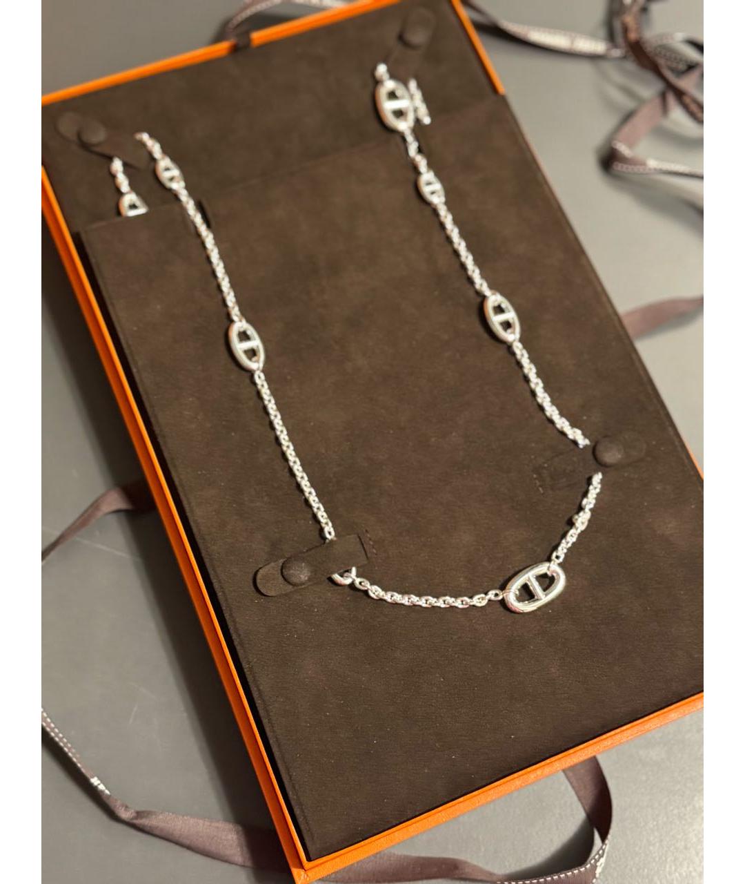 HERMES Серебряная серебряная цепочка, фото 2