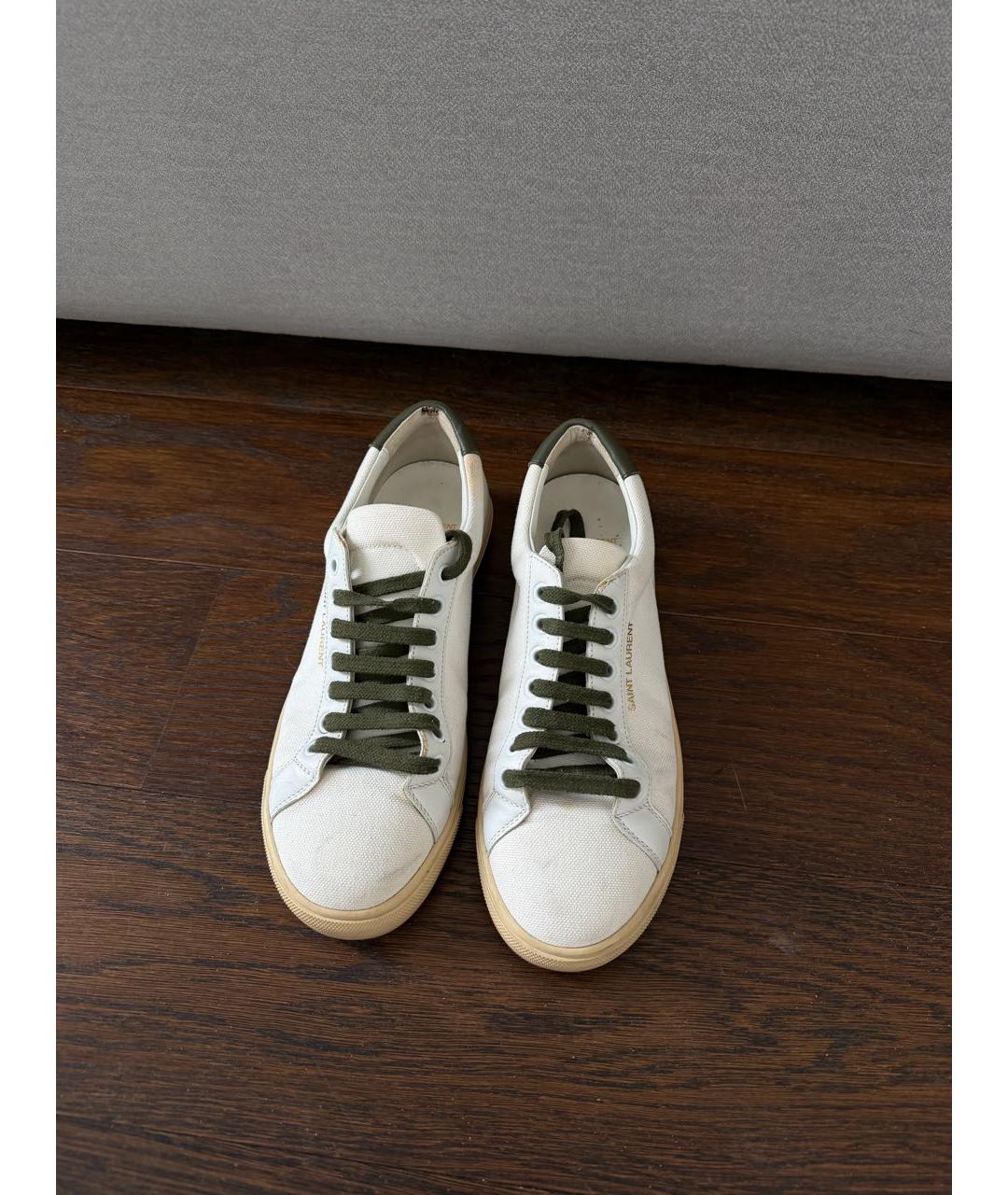 SAINT LAURENT Белые кеды, фото 2
