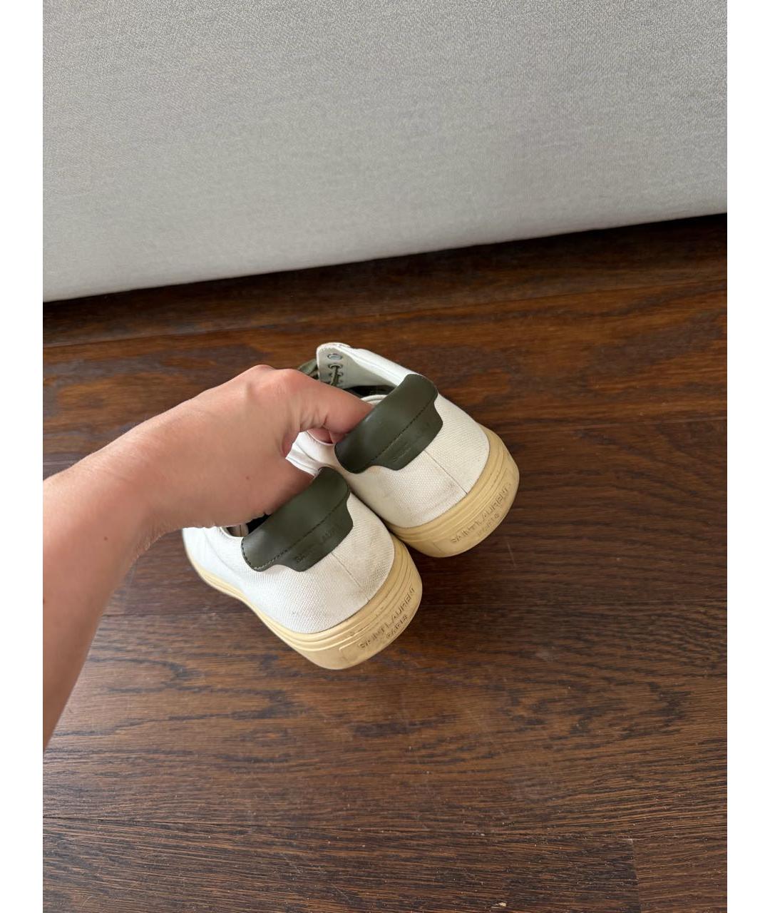 SAINT LAURENT Белые кеды, фото 3