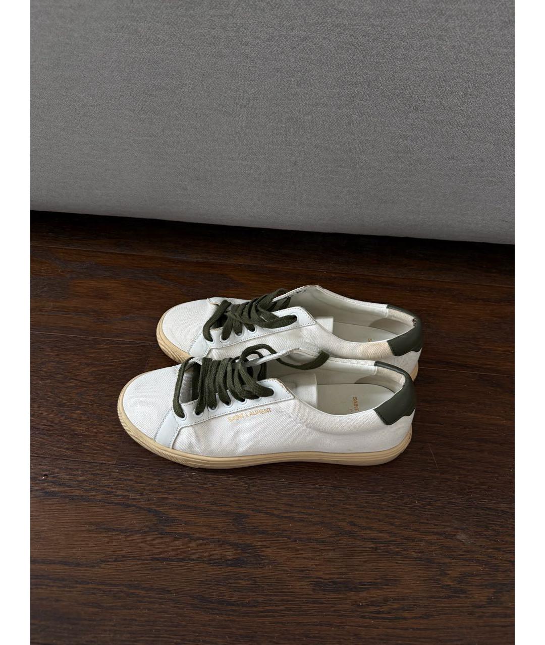 SAINT LAURENT Белые кеды, фото 4