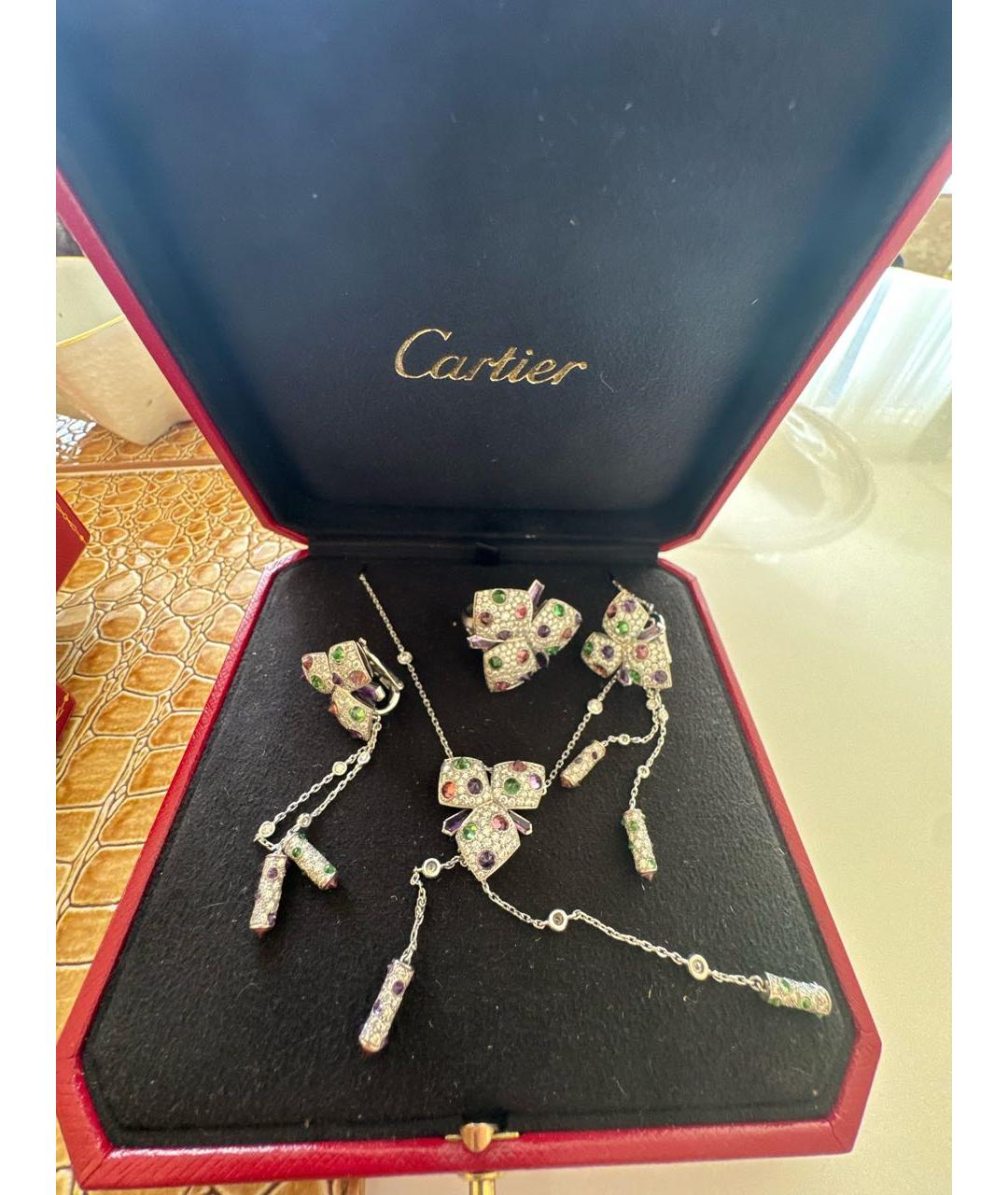 CARTIER Белый платиновый комплект, фото 4