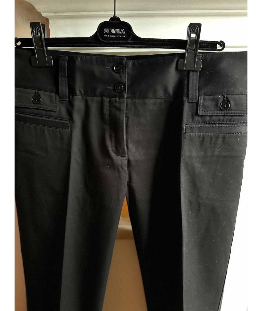 DOLCE&GABBANA Черные хлопковые прямые джинсы, фото 2