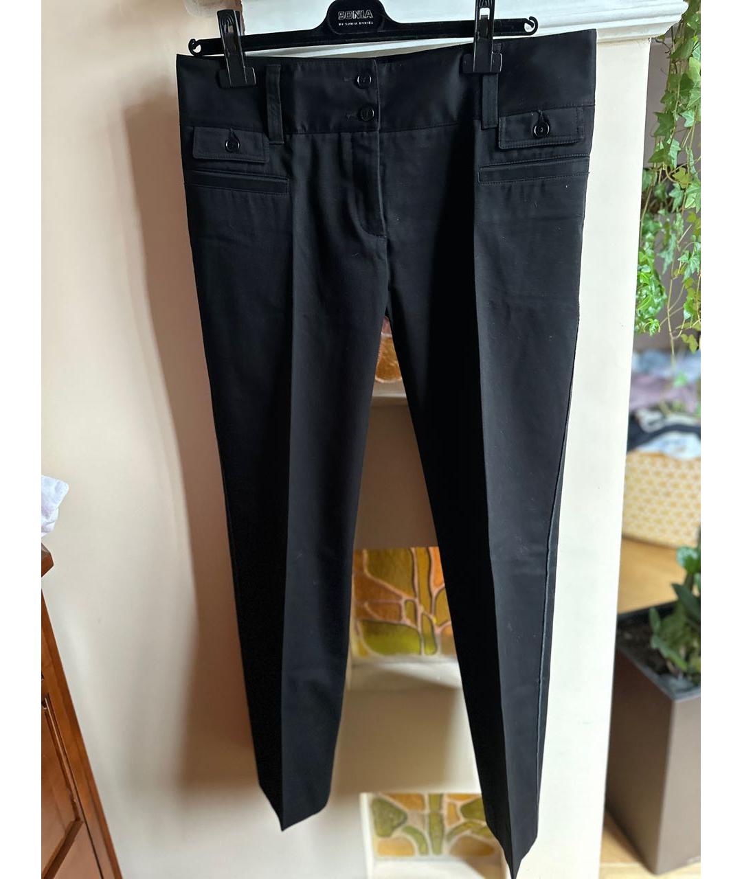 DOLCE&GABBANA Черные хлопковые прямые джинсы, фото 5