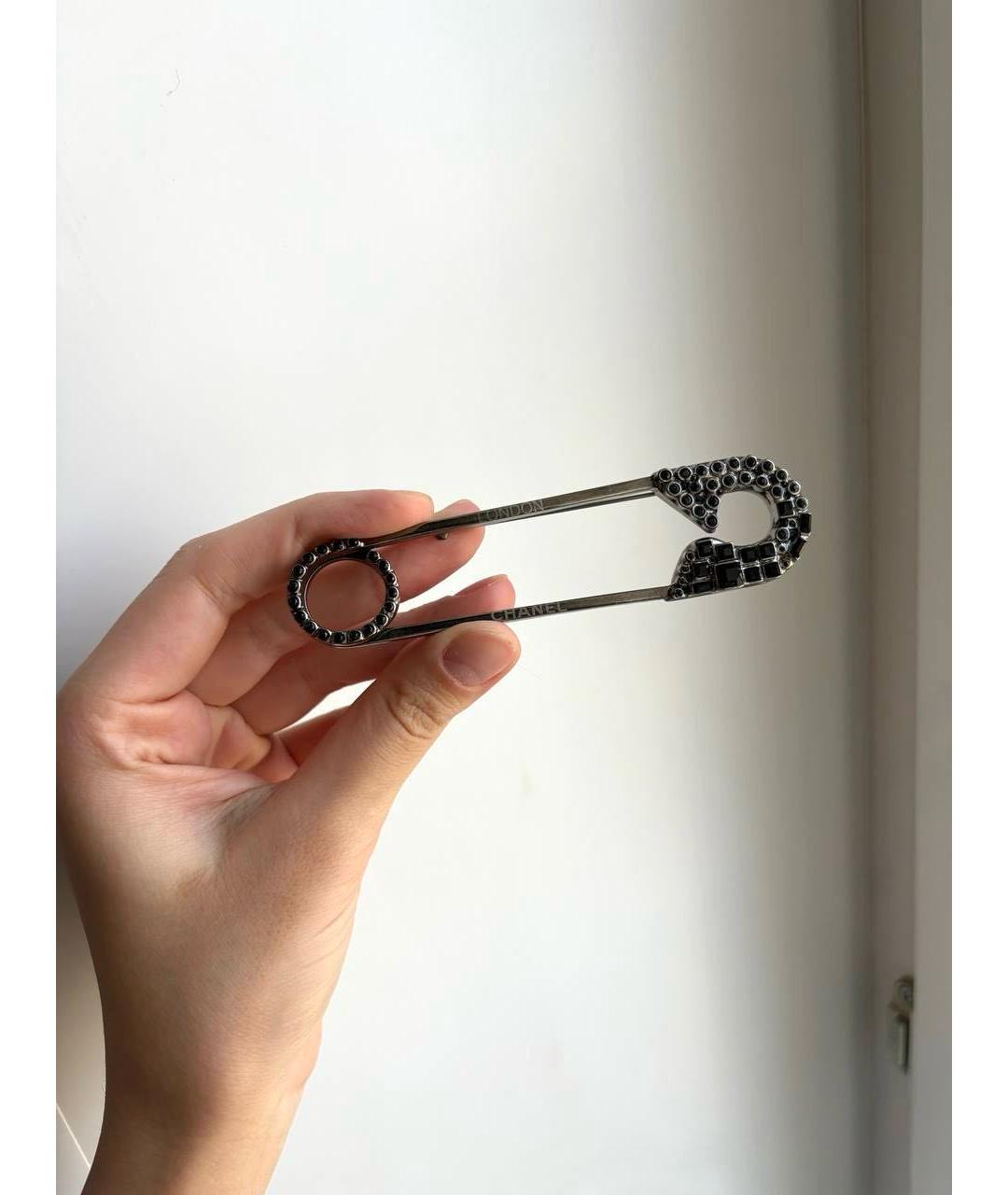 CHANEL Черная булавка / брошь, фото 3