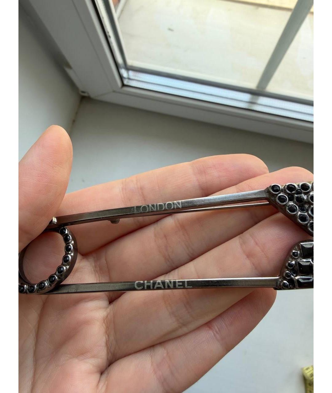 CHANEL Черная булавка / брошь, фото 6