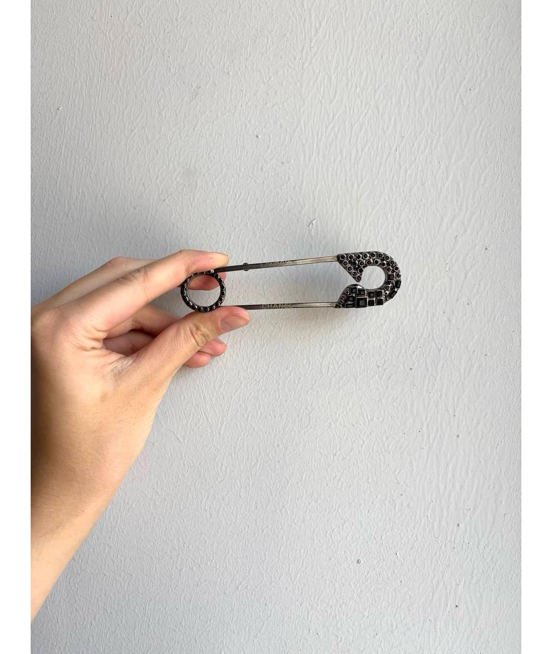 CHANEL Черная булавка / брошь, фото 8