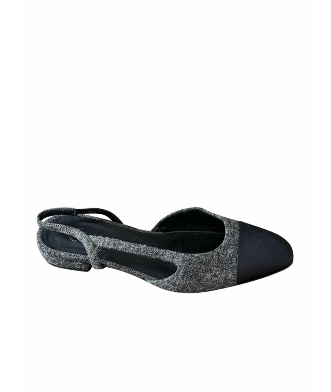 CHANEL Серые туфли, фото 1