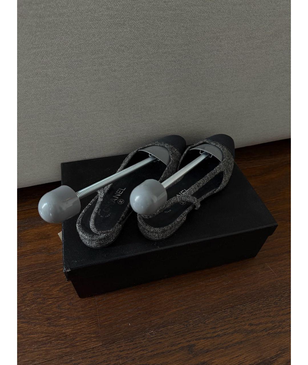 CHANEL Серые туфли, фото 2