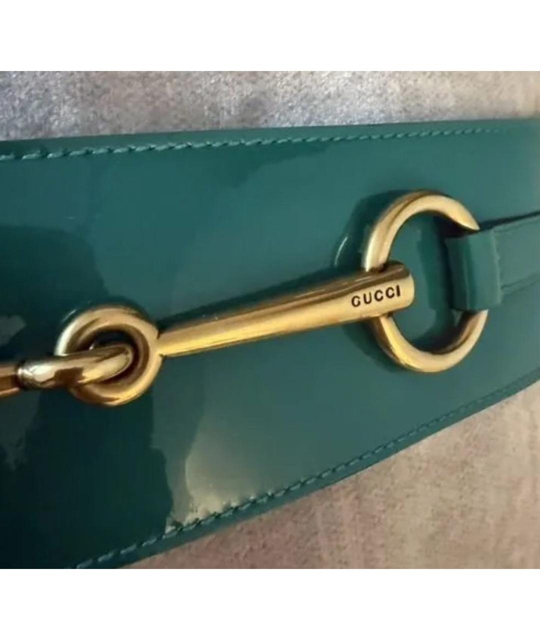 GUCCI Ремень из лакированной кожи, фото 5