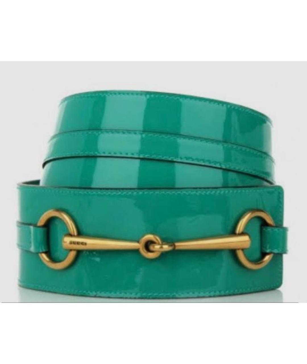 GUCCI Ремень из лакированной кожи, фото 2