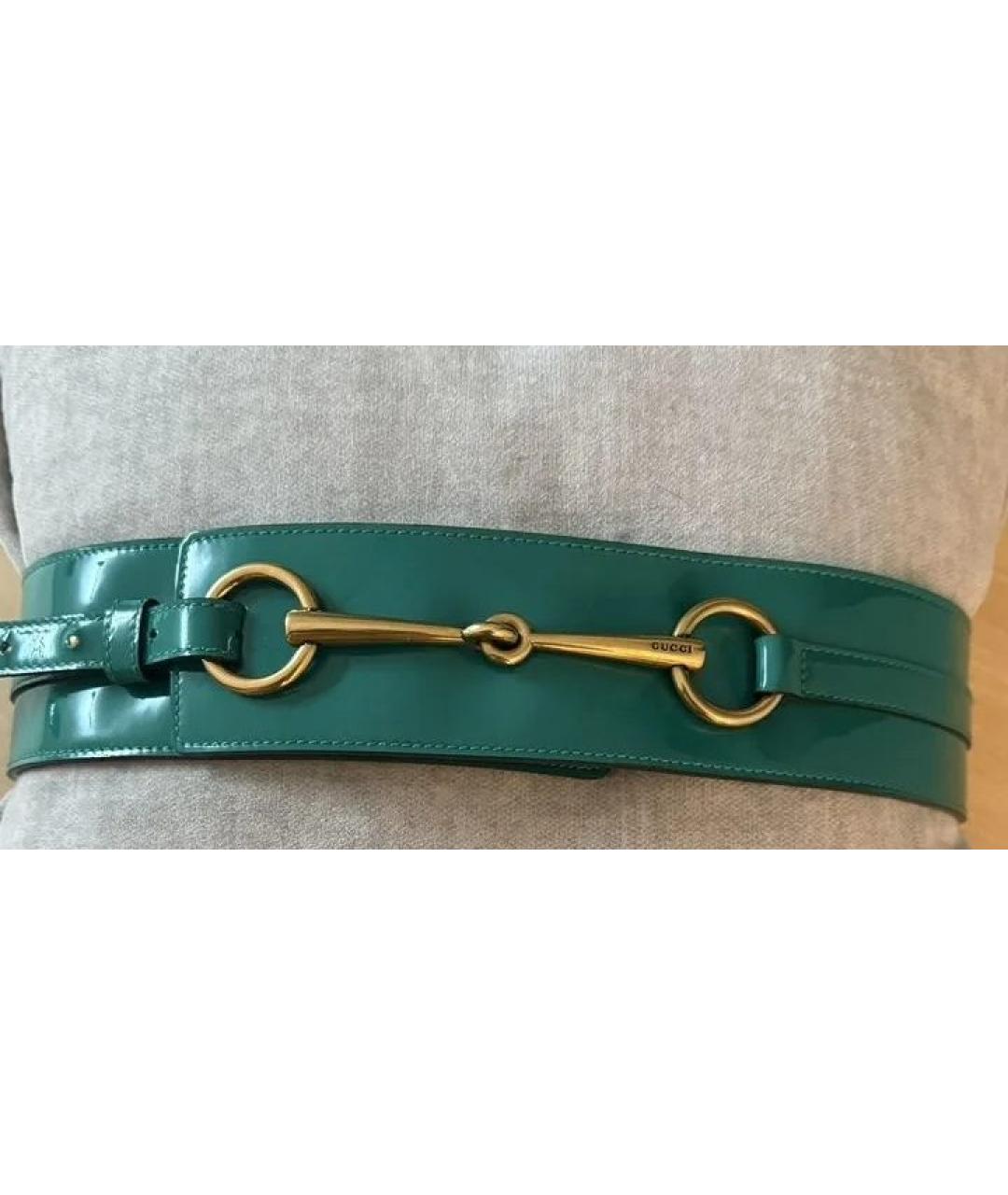 GUCCI Ремень из лакированной кожи, фото 4