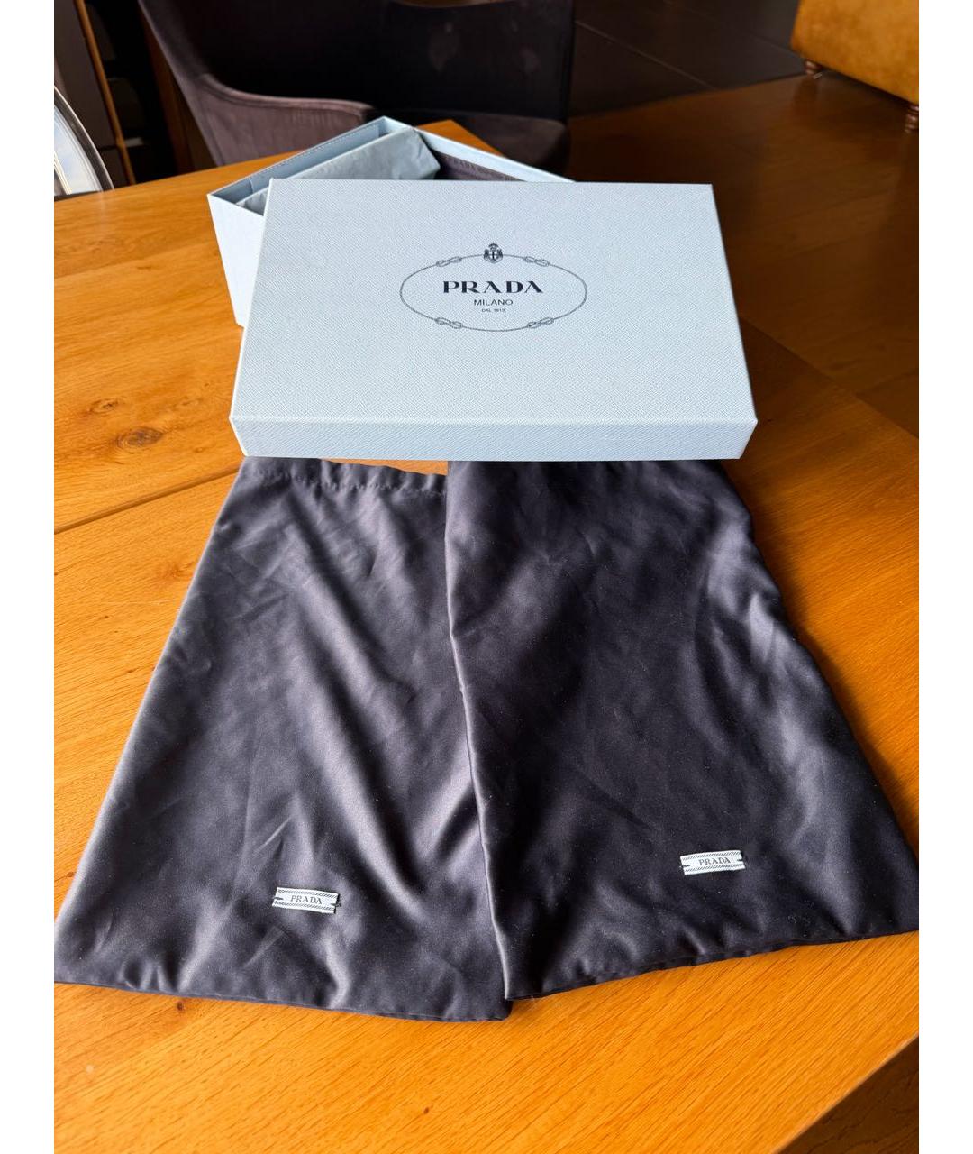 PRADA Черные кожаные лоферы, фото 5