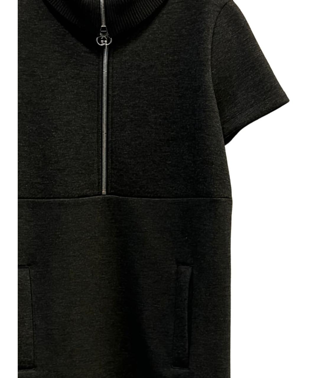 GUCCI Серое хлопковое повседневное платье, фото 2