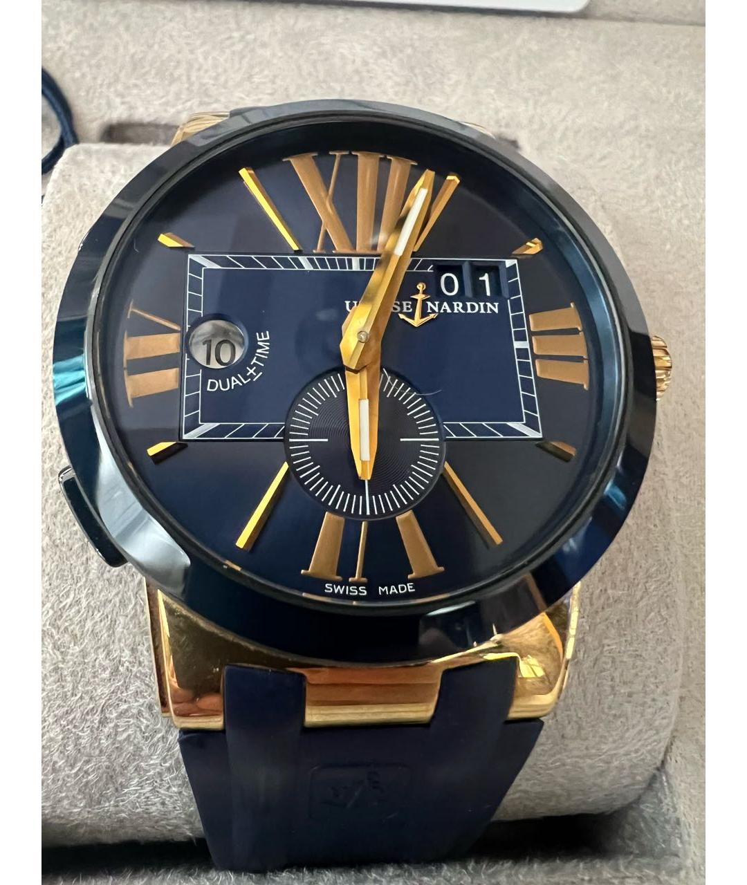 Ulysse Nardin Темно-синие часы, фото 7