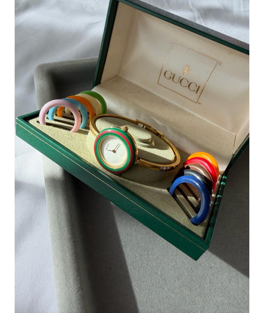 GUCCI Золотые позолоченные часы, фото 8