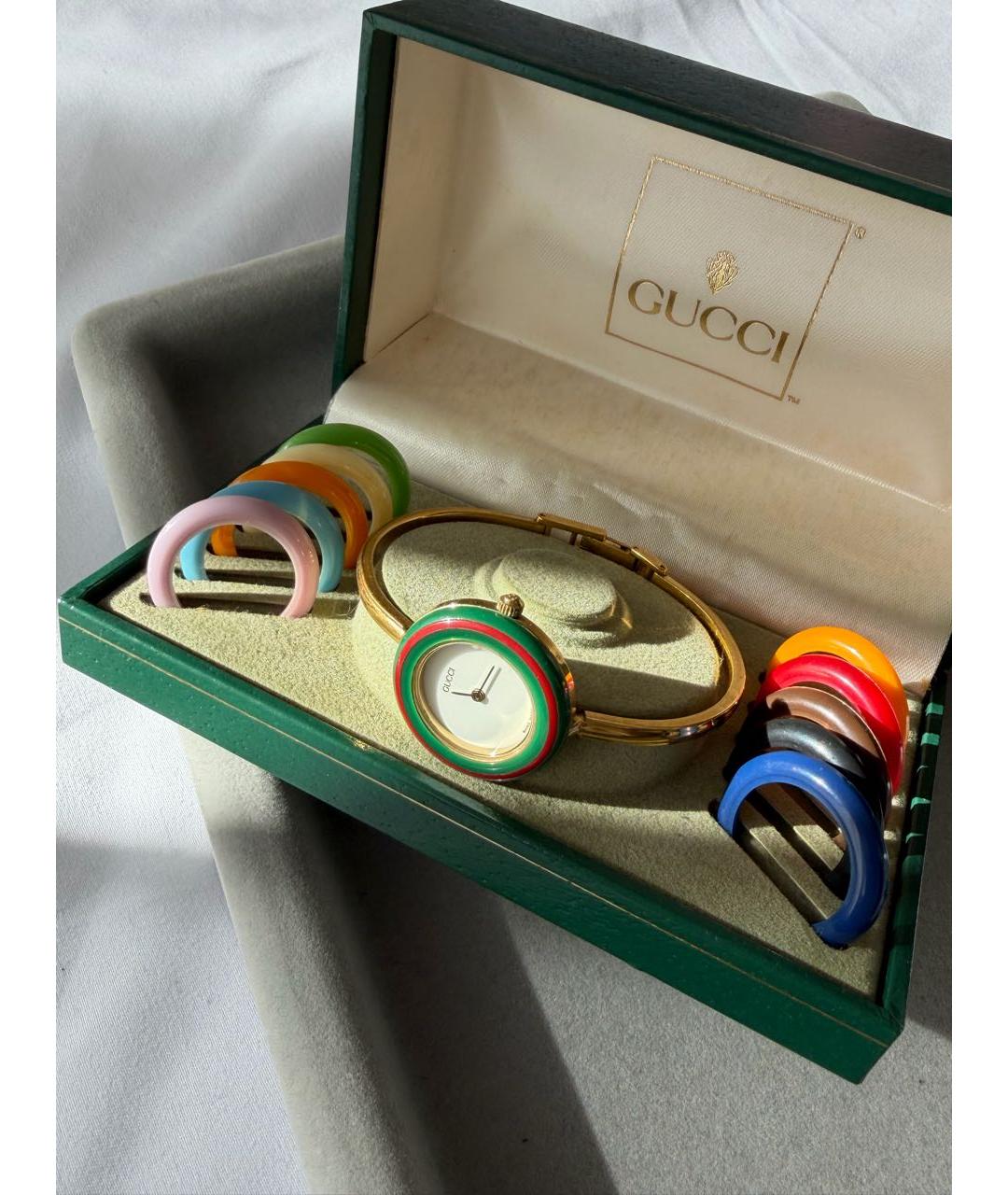 GUCCI Золотые позолоченные часы, фото 2