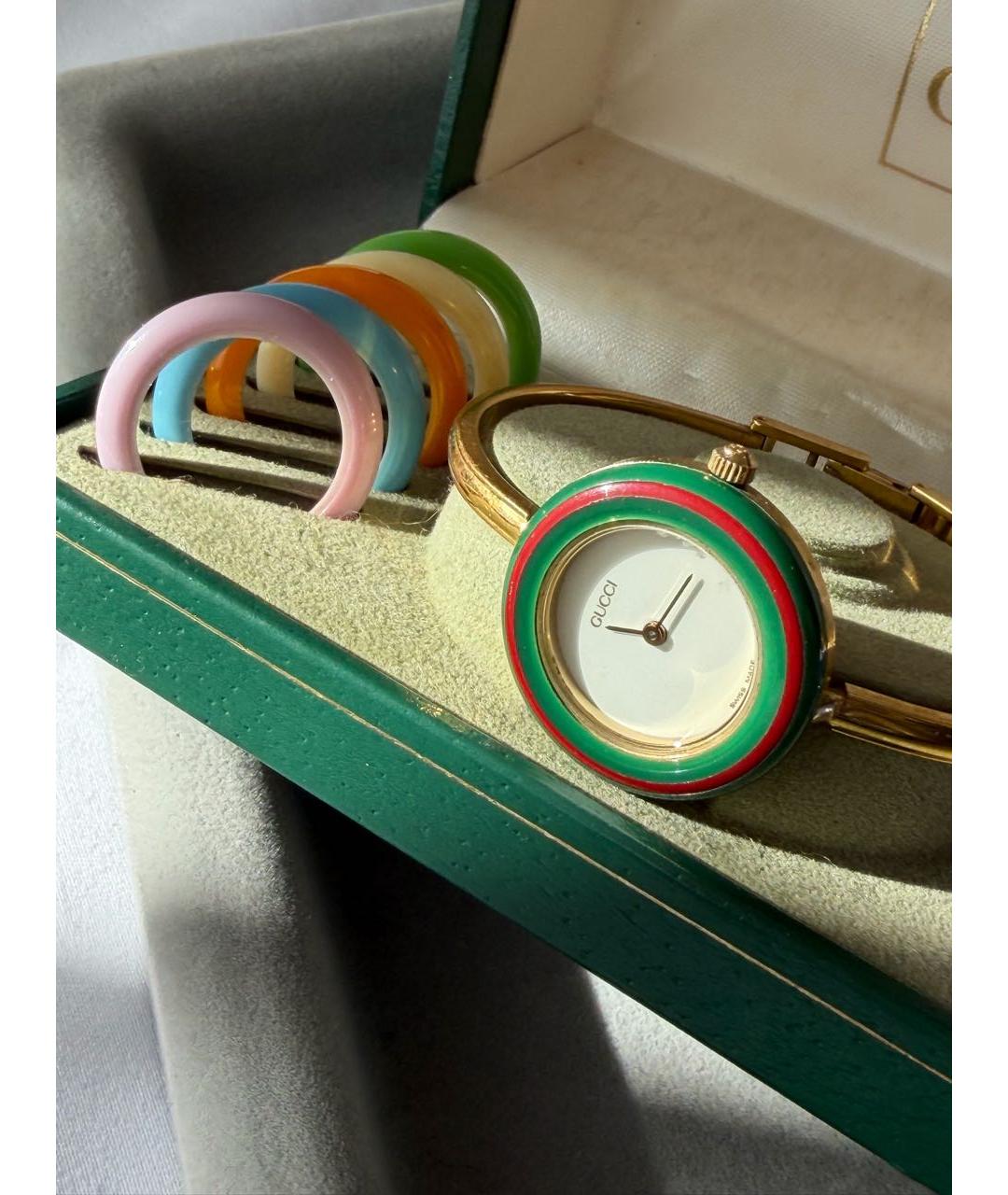 GUCCI Золотые позолоченные часы, фото 6