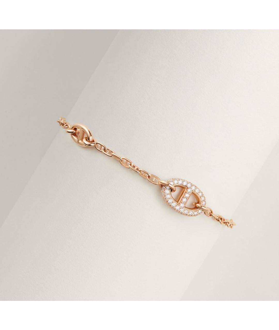 HERMES Золотой браслет из розового золота, фото 2