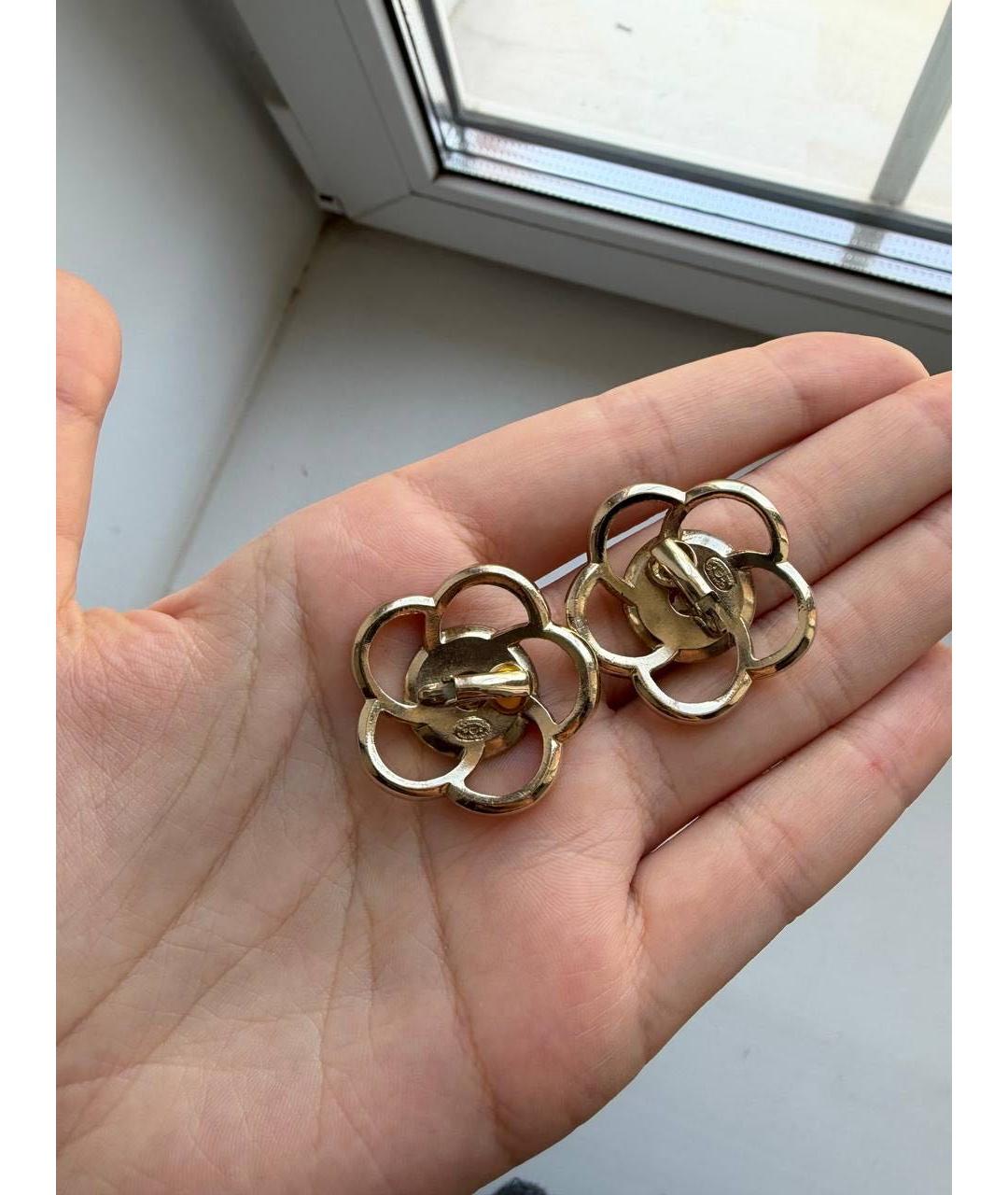 CHANEL Черные клипсы, фото 4