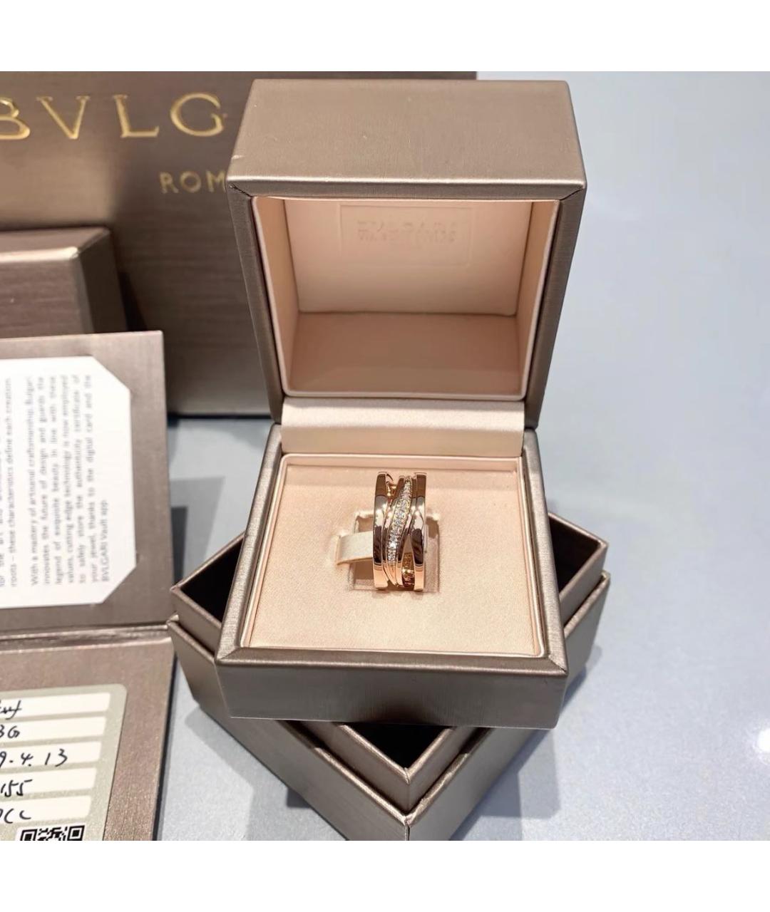 BVLGARI Розовое кольцо из розового золота, фото 3