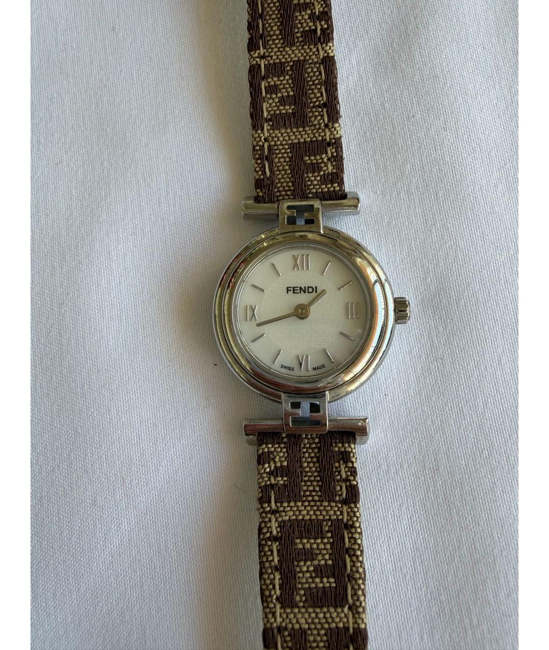 FENDI Серебряные часы, фото 4