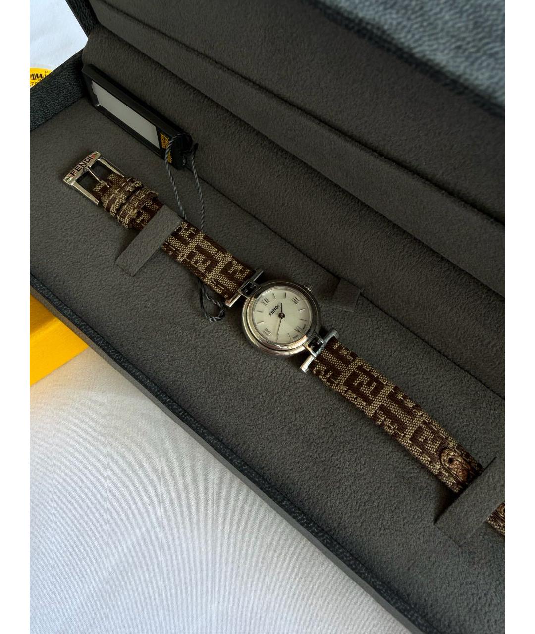 FENDI Серебряные часы, фото 6