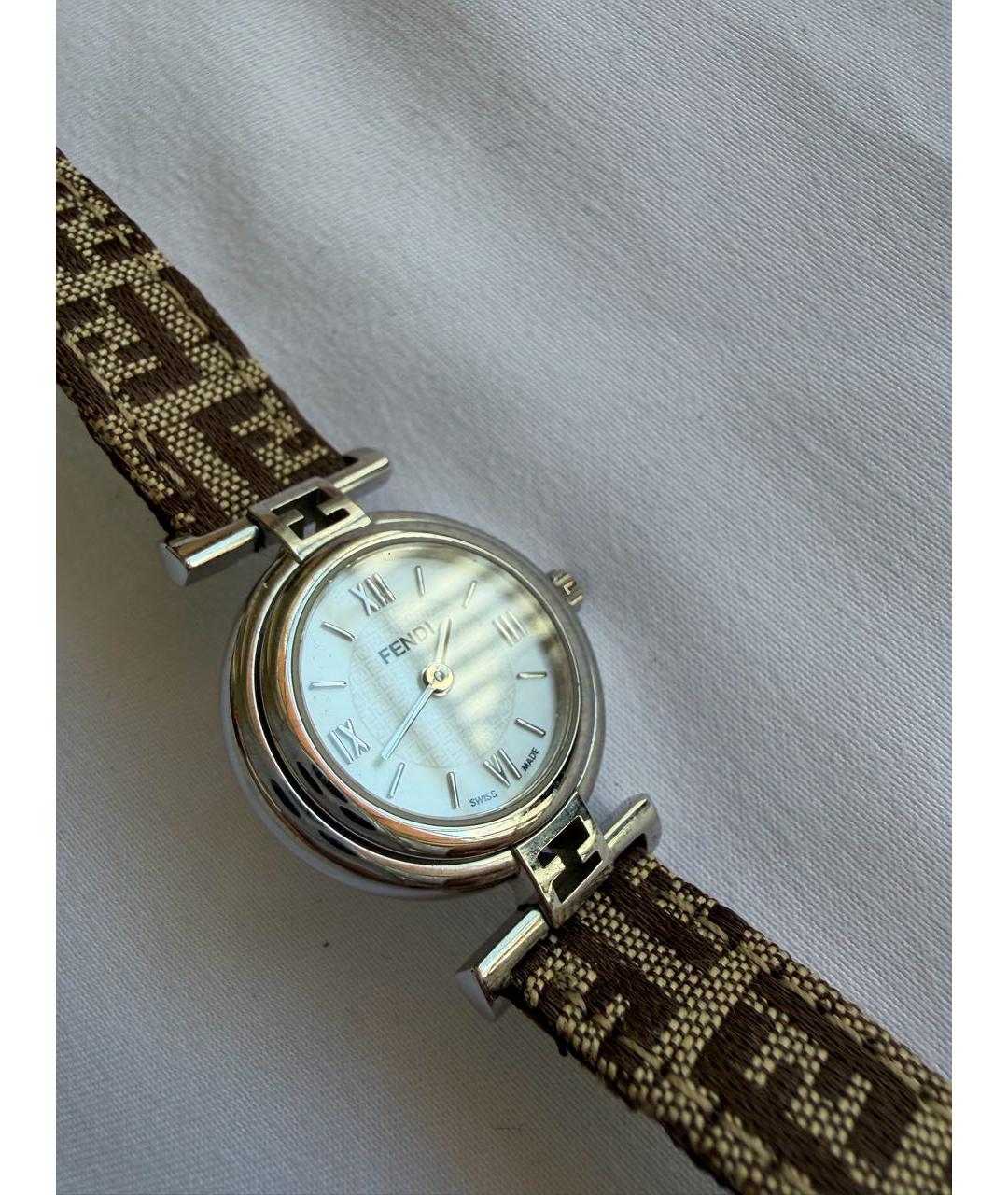 FENDI Серебряные часы, фото 5