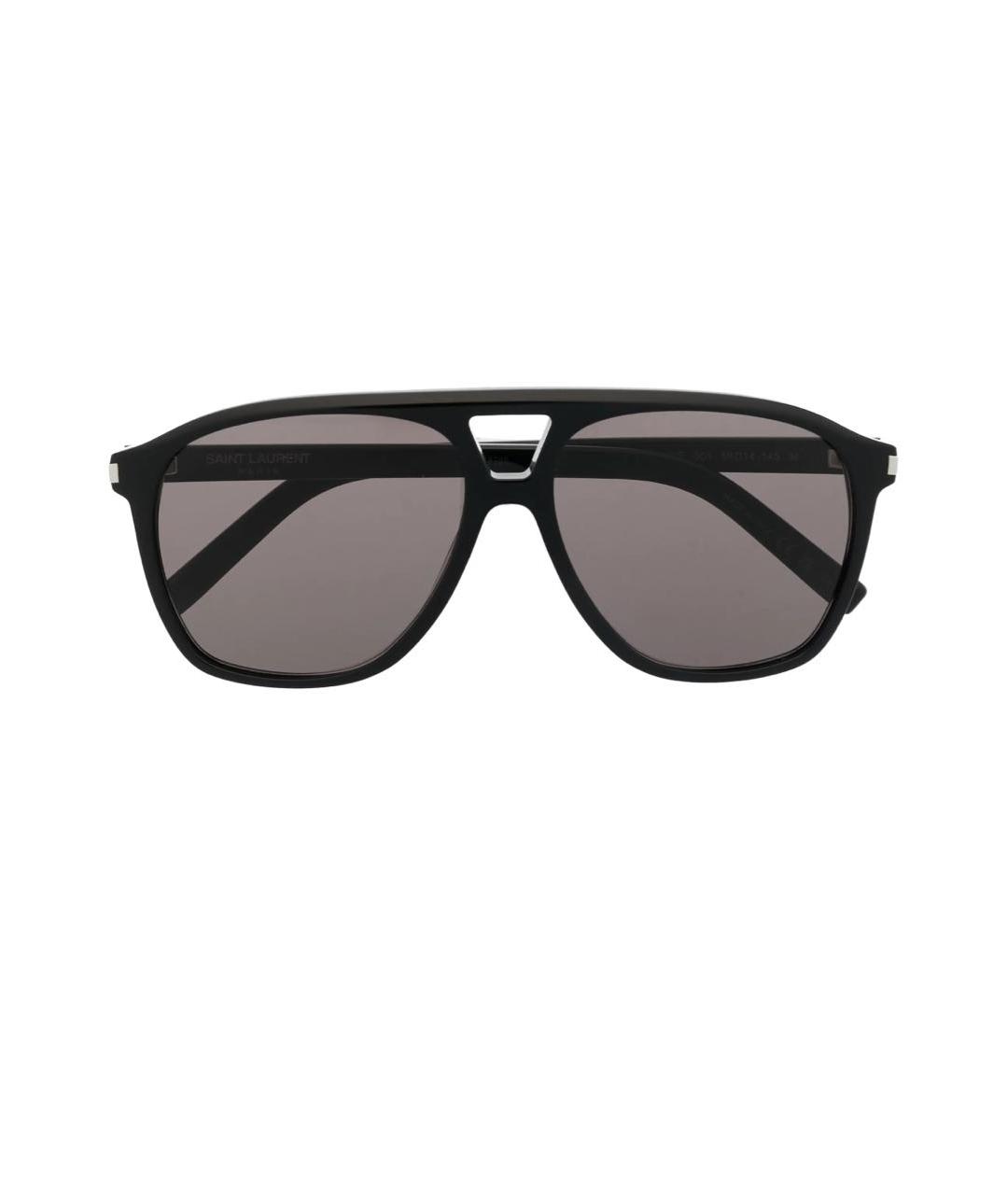 SAINT LAURENT Черные пластиковые солнцезащитные очки, фото 2