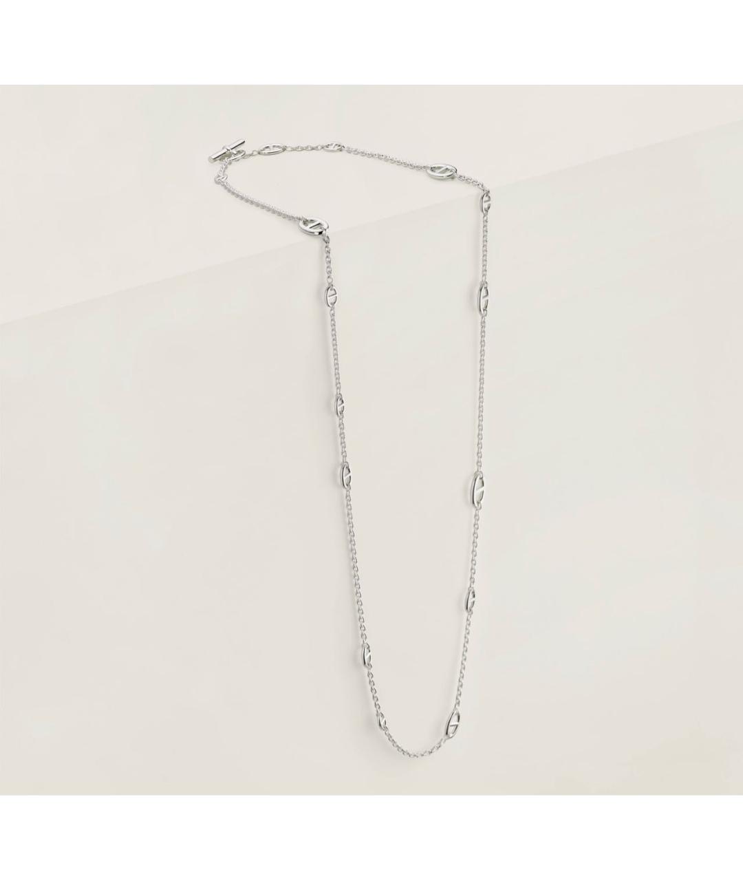 HERMES Серебряное серебряное колье, фото 2