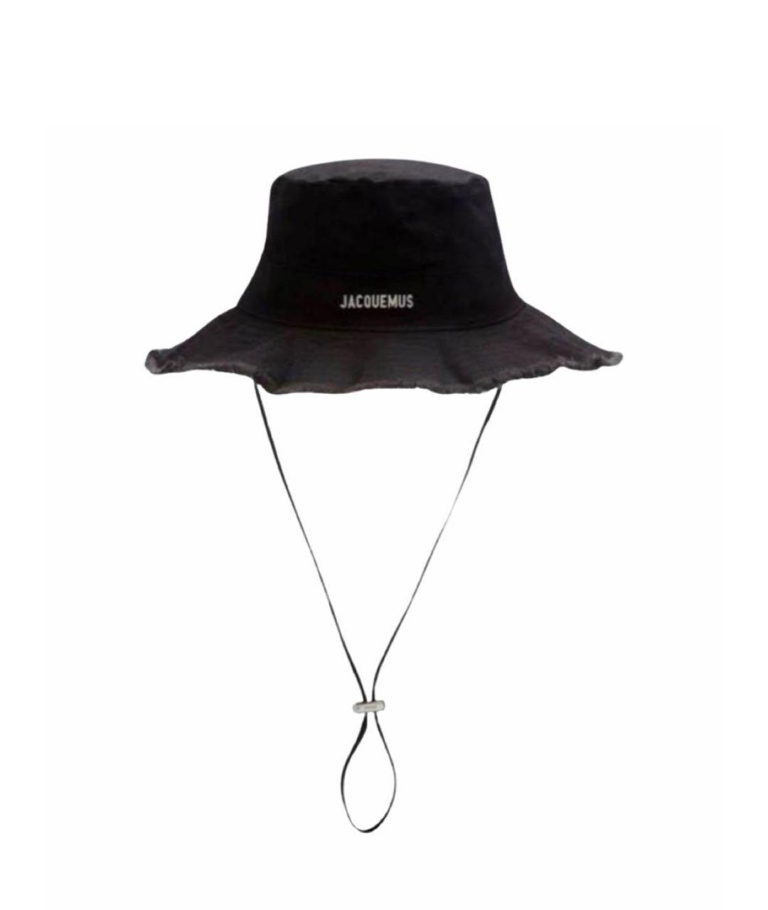 JACQUEMUS Черная хлопковая панама, фото 2