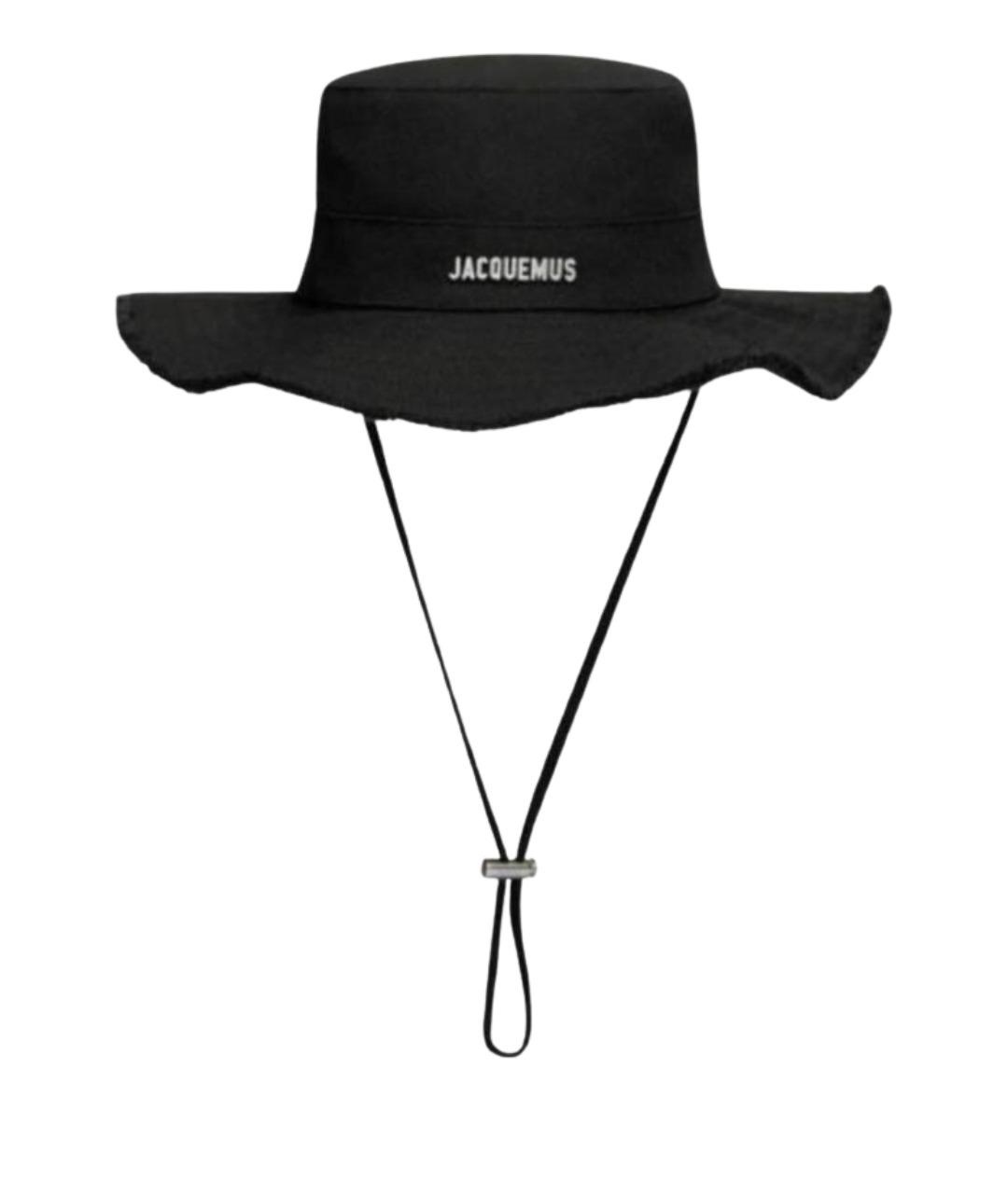 JACQUEMUS Черная хлопковая панама, фото 1