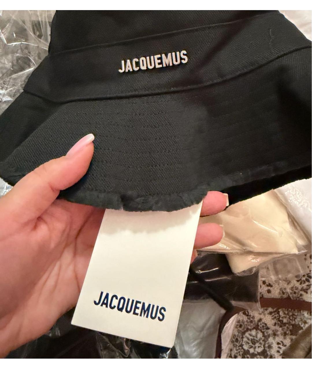 JACQUEMUS Черная хлопковая панама, фото 4