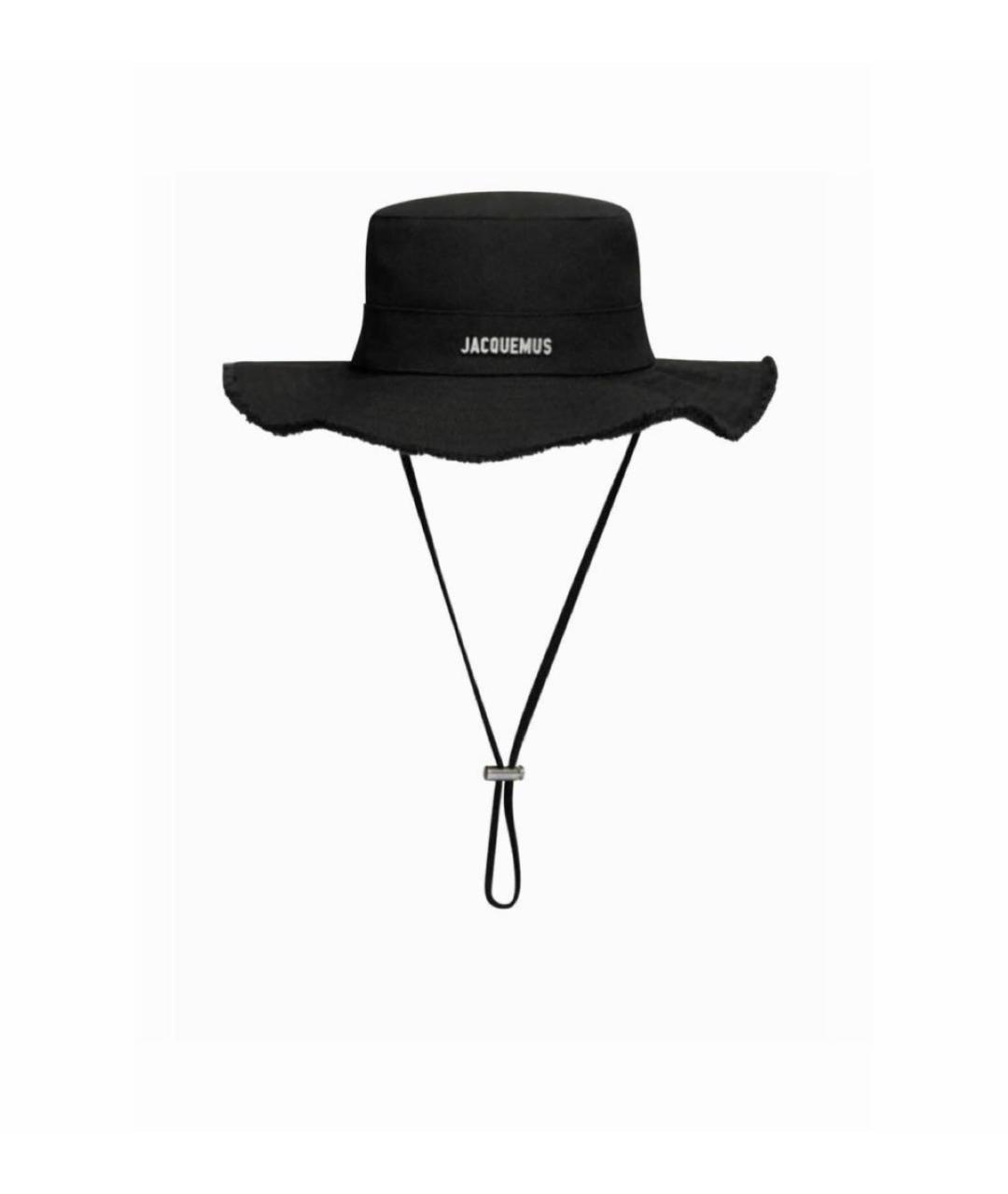JACQUEMUS Черная хлопковая панама, фото 6