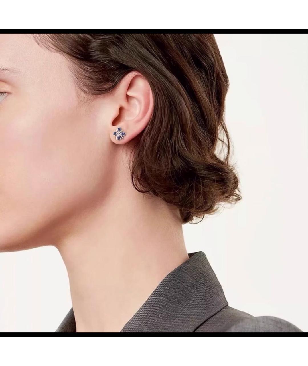 TIFFANY&CO Белые платиновые серьги, фото 7