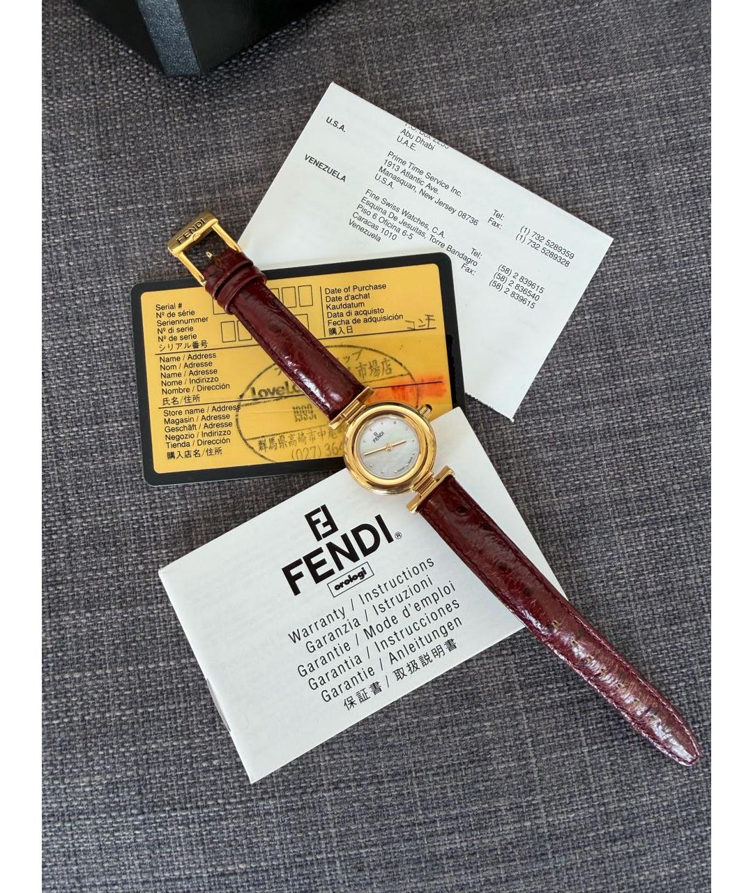 FENDI Золотые часы, фото 3