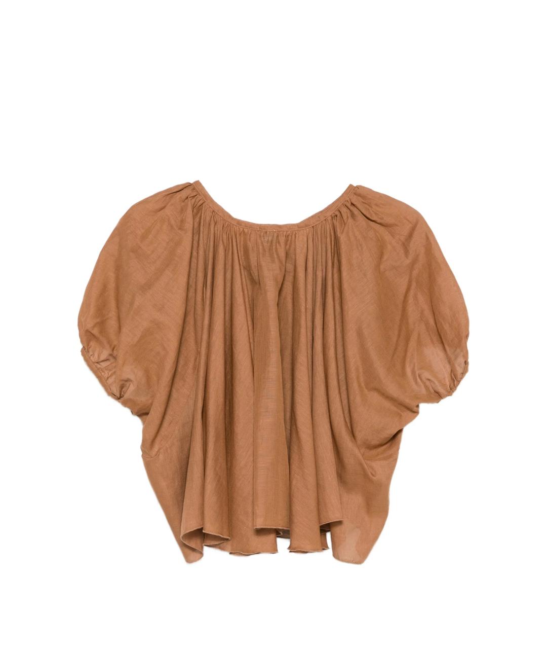 120% LINO Коричневая льняная рубашка, фото 2