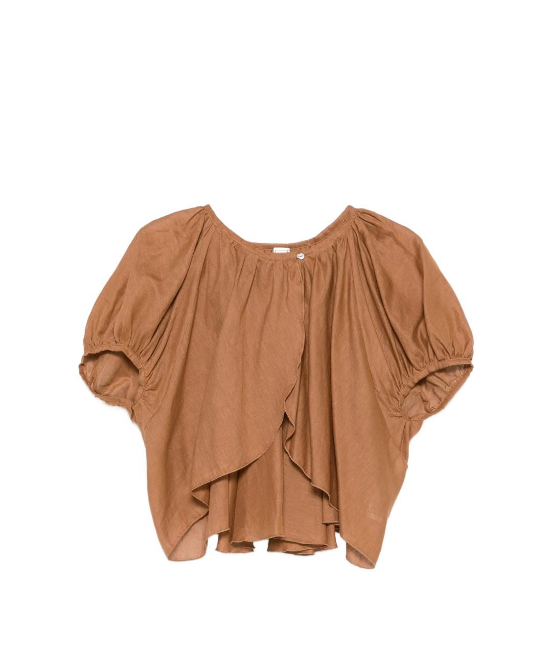 120% LINO Коричневая льняная рубашка, фото 1