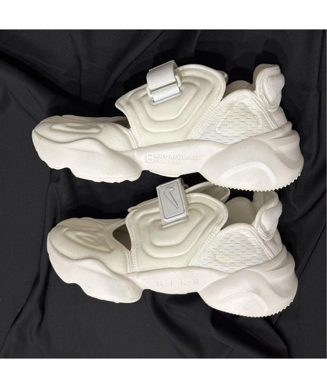 NIKE Белые текстильные кроссовки, фото 7