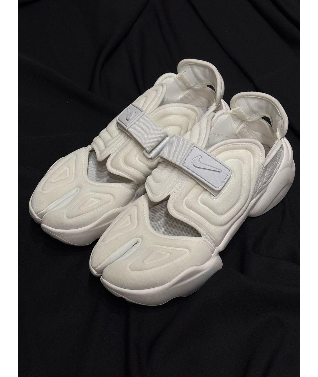 NIKE Белые текстильные кроссовки, фото 4