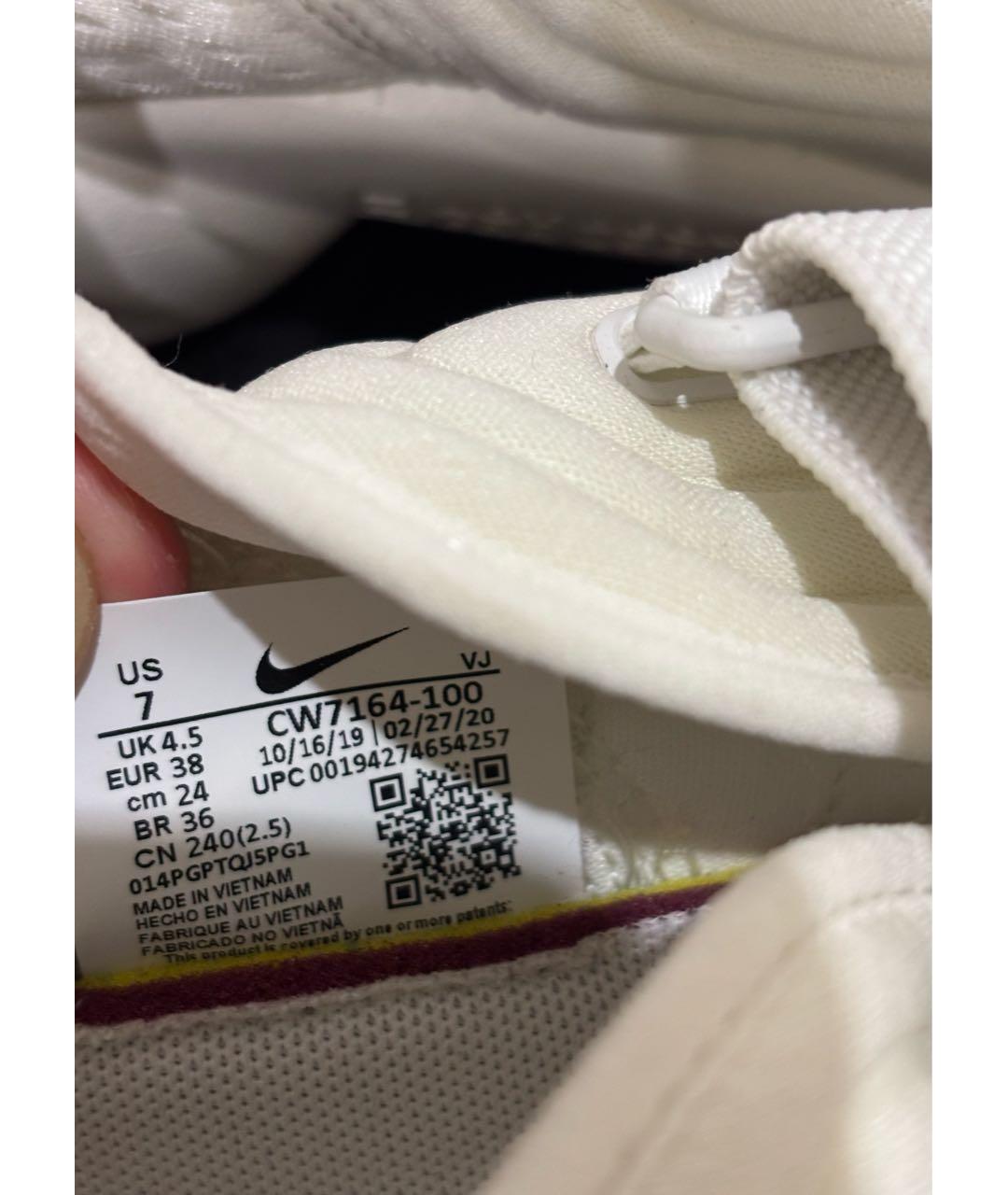 NIKE Белые текстильные кроссовки, фото 6