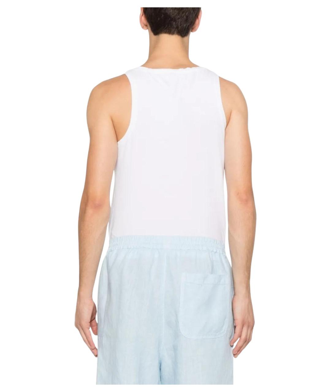 120% LINO Голубые льняные повседневные брюки, фото 4