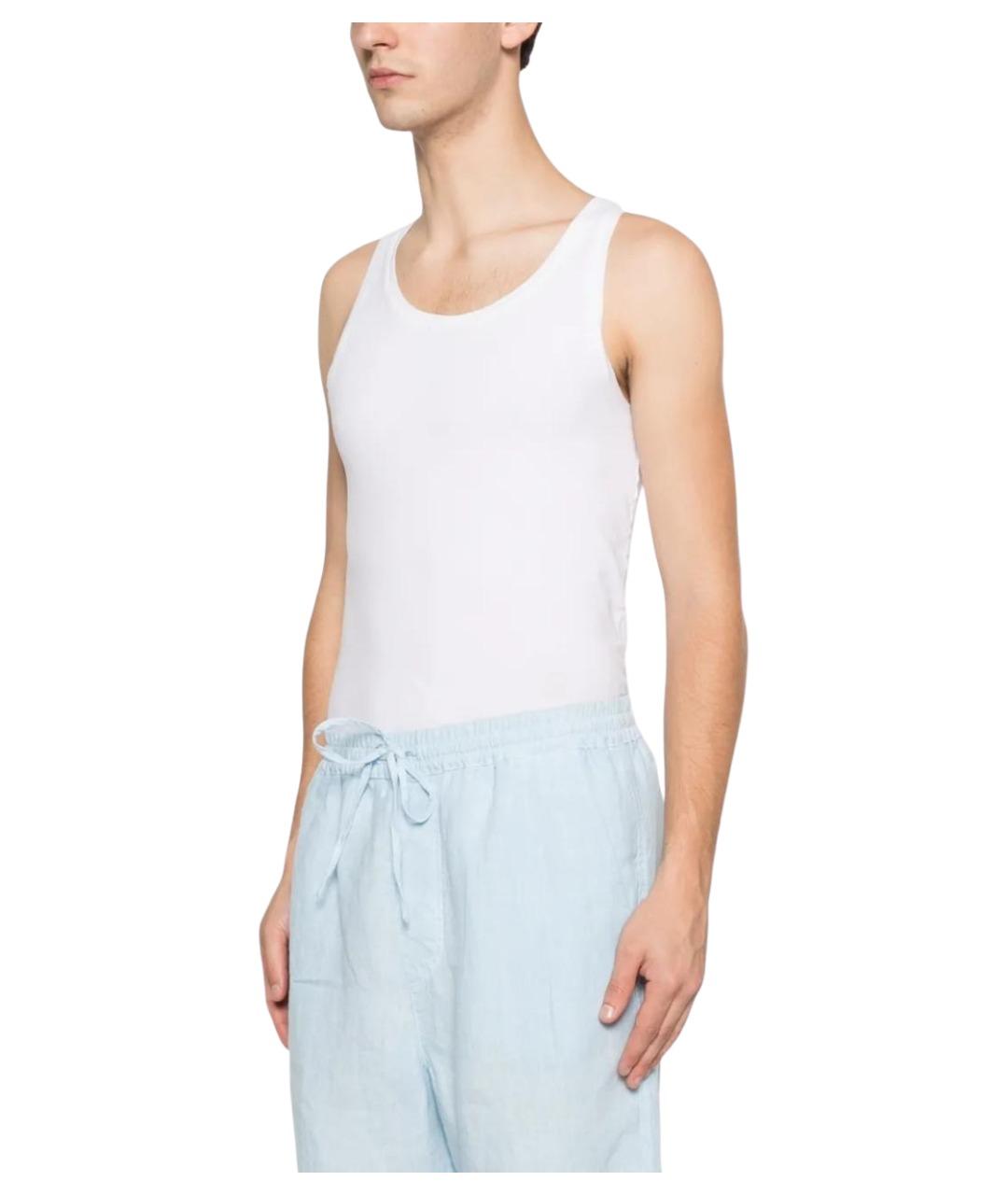 120% LINO Голубые льняные повседневные брюки, фото 3