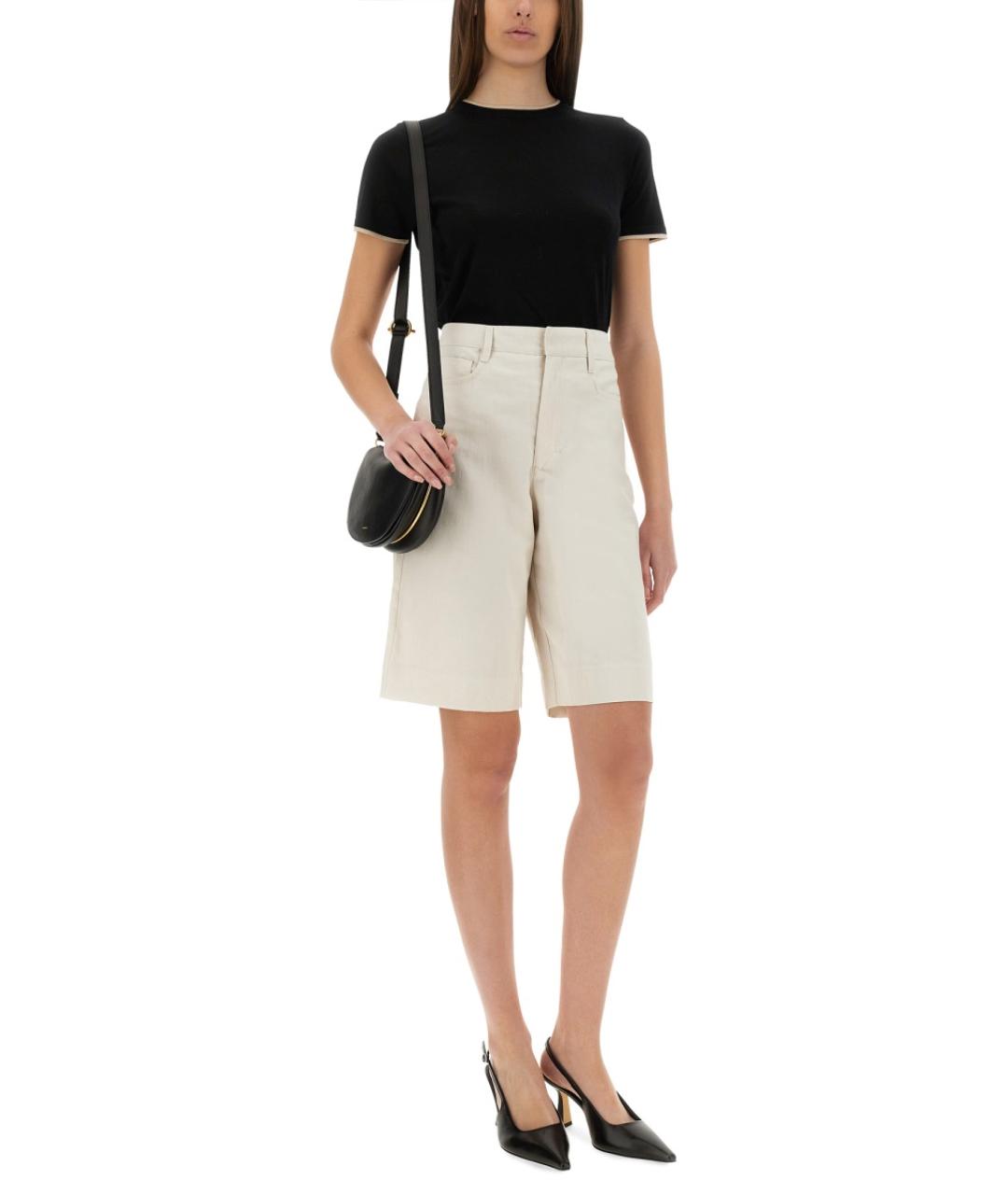 'S MAX MARA Бежевые хлопковые шорты, фото 2