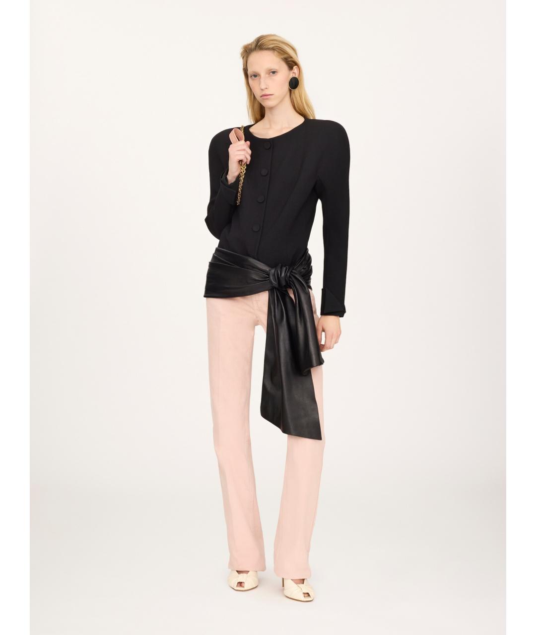 CHLOE Розовые хлопковые прямые джинсы, фото 2