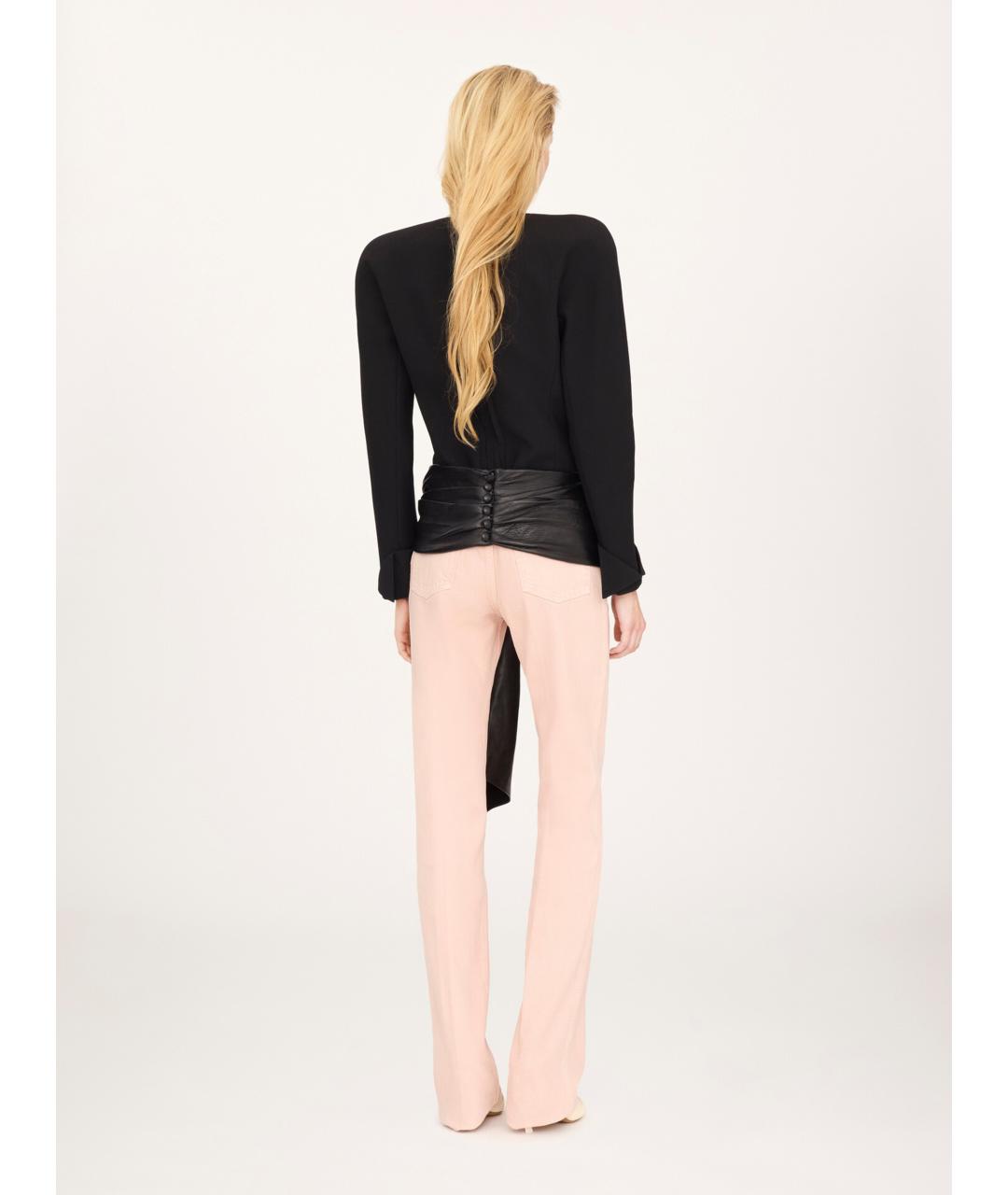 CHLOE Розовые хлопковые прямые джинсы, фото 4