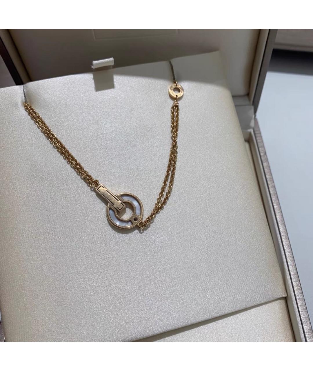 BVLGARI Белый браслет из розового золота, фото 3