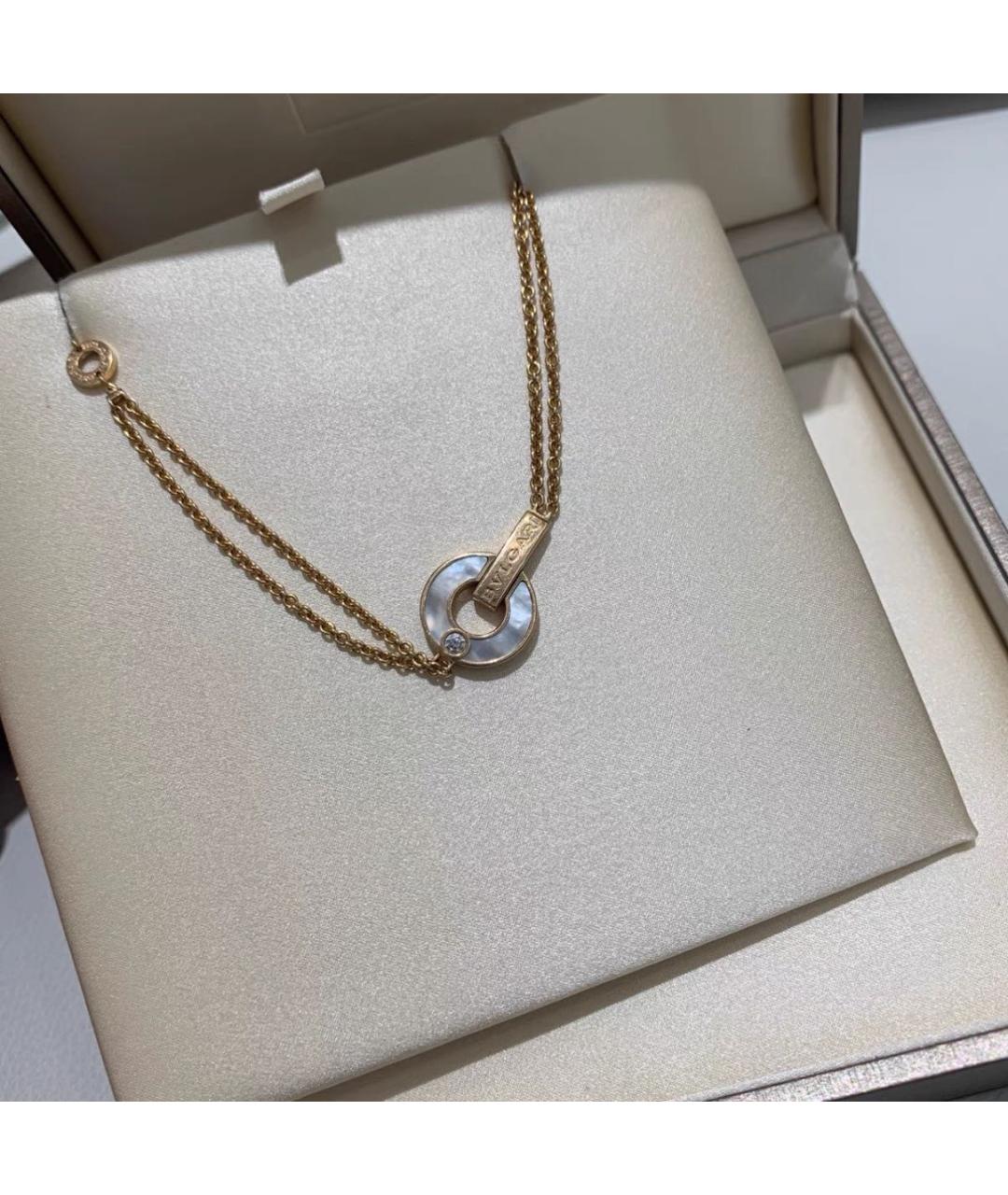 BVLGARI Белый браслет из розового золота, фото 2