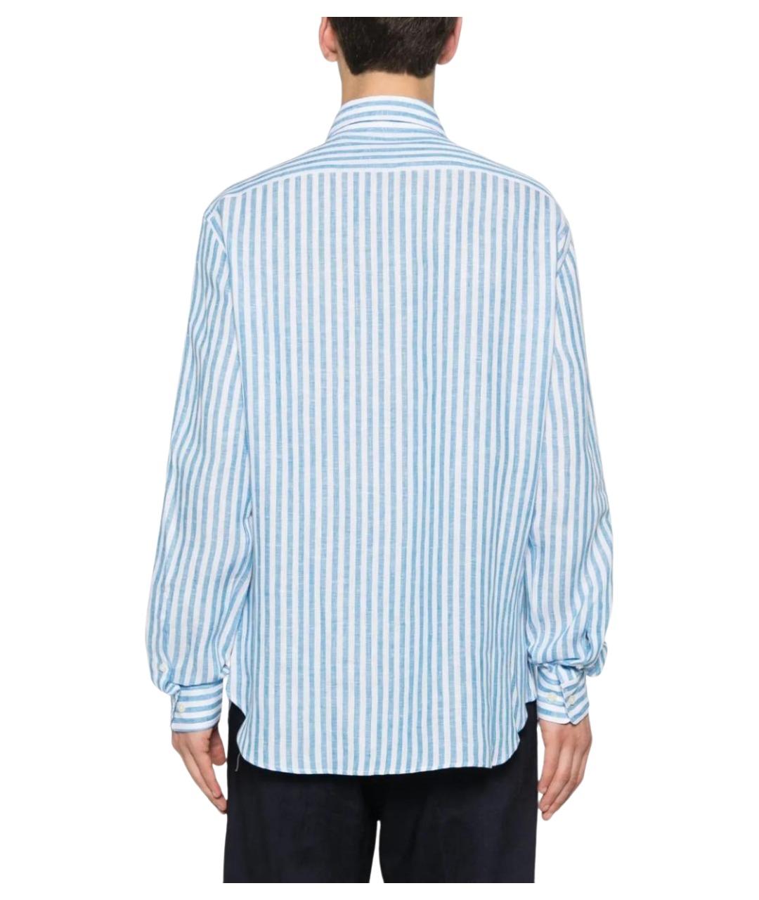 120% LINO Мульти льняная кэжуал рубашка, фото 3